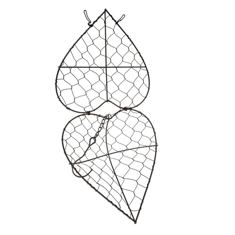 Heart Shaped Metal Wire Hanging Frame Succulent Wreath Planter Decor - Picture 5 of 11
